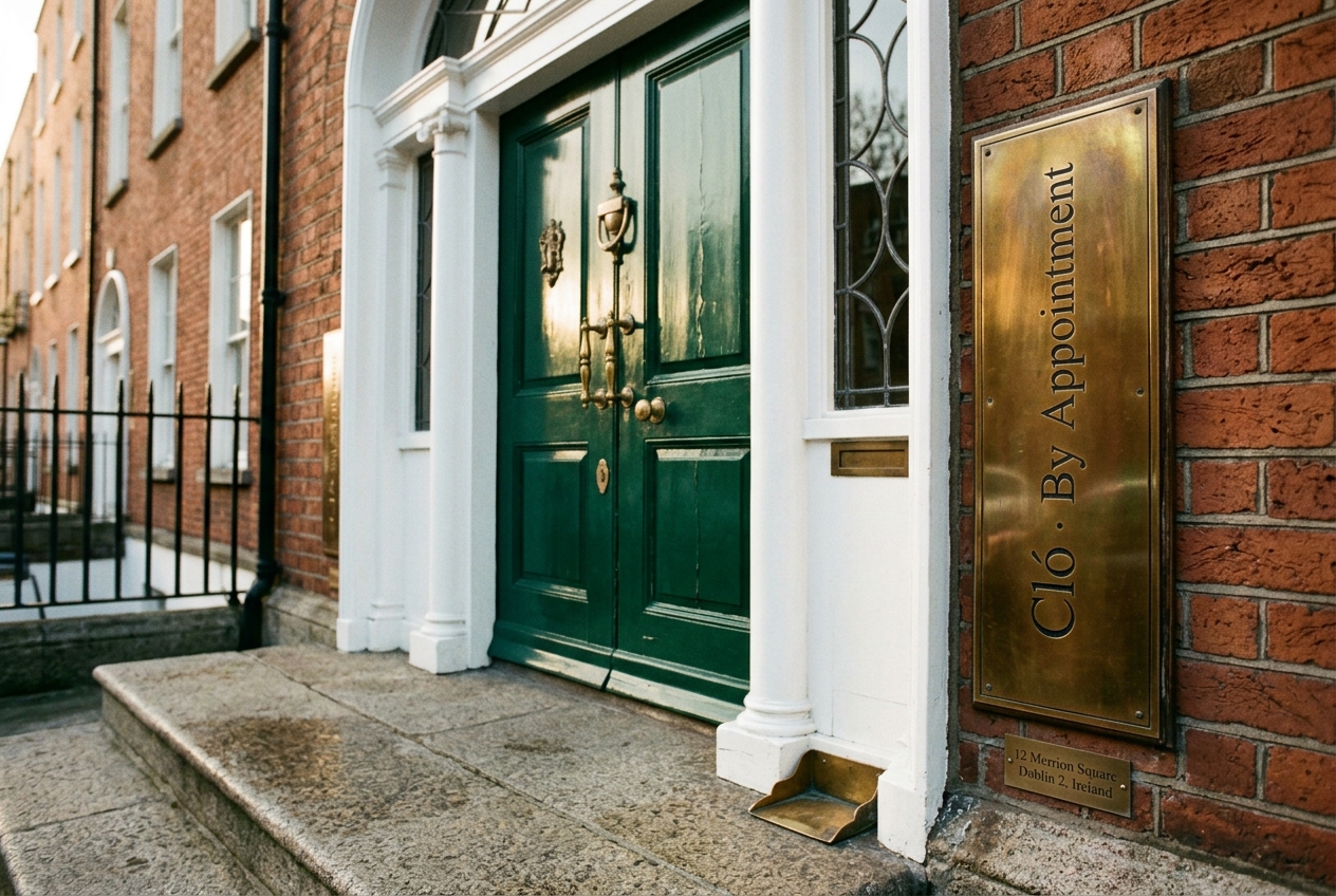 Cló exterior signage